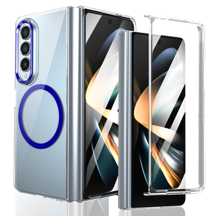 Custodia per telefono cellulare trasparente per PC con MagSafe integrato della serie pieghevole lce, For Samsung Galaxy Z Flip5, For Samsung Galaxy Z Fold4, For Samsung Galaxy Z Flip4, For Samsung Galaxy Z Flip3 5G