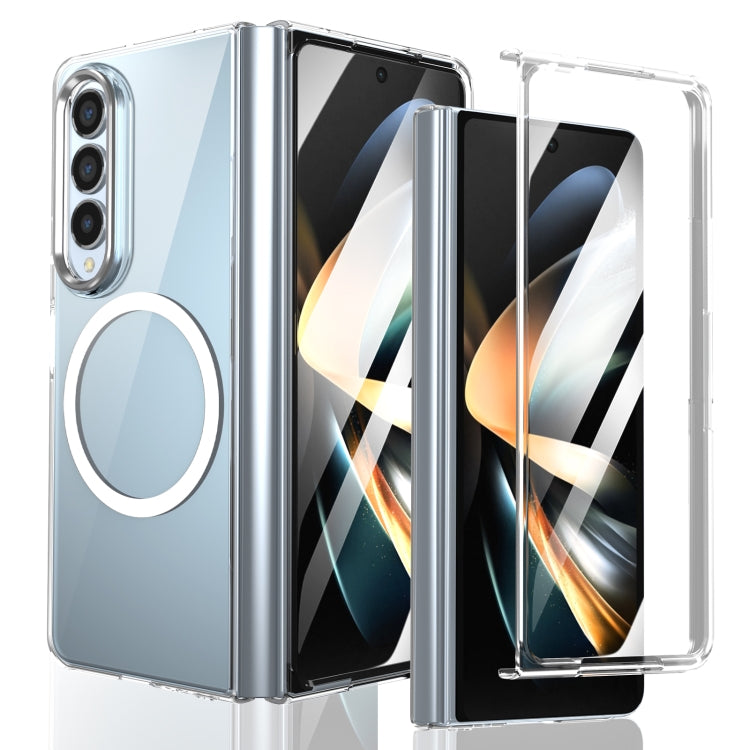 Custodia per telefono cellulare trasparente per PC con MagSafe integrato della serie pieghevole lce, For Samsung Galaxy Z Flip5, For Samsung Galaxy Z Fold4, For Samsung Galaxy Z Flip4, For Samsung Galaxy Z Flip3 5G