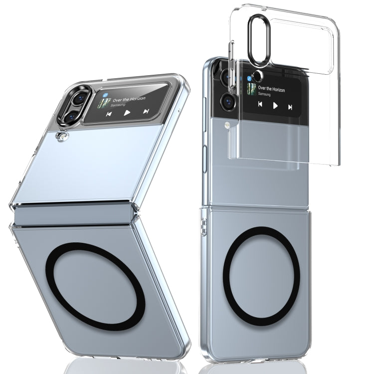 Custodia per telefono cellulare trasparente per PC con MagSafe integrato della serie pieghevole lce, For Samsung Galaxy Z Flip5, For Samsung Galaxy Z Fold4, For Samsung Galaxy Z Flip4, For Samsung Galaxy Z Flip3 5G