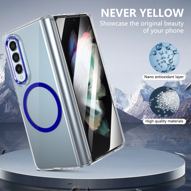 Custodia per telefono cellulare trasparente per PC con MagSafe integrato della serie pieghevole lce, For Samsung Galaxy Z Fold3 5G