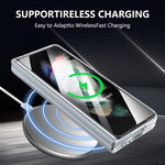 Custodia per telefono cellulare trasparente per PC con MagSafe integrato della serie pieghevole lce, For Samsung Galaxy Z Fold3 5G