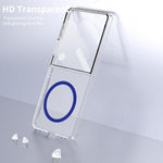 Custodia per telefono cellulare trasparente per PC con MagSafe integrato della serie pieghevole lce, For Samsung Galaxy Z Flip7 5G, For Samsung Galaxy Z Flip6, For Samsung Galaxy Z Fold6, For Samsung Galaxy Z Fold5