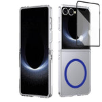 Custodia per telefono cellulare trasparente per PC con MagSafe integrato della serie pieghevole lce, For Galaxy Z Fold8 5G, For Galaxy Z Fold8 Ultra 5G, For Galaxy Z Flip8 5G, For Samsung Galaxy Z Fold7 5G