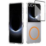 Custodia per telefono cellulare trasparente per PC con MagSafe integrato della serie pieghevole lce, For Galaxy Z Fold8 5G, For Galaxy Z Fold8 Ultra 5G, For Galaxy Z Flip8 5G, For Samsung Galaxy Z Fold7 5G