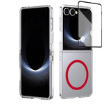 Custodia per telefono cellulare trasparente per PC con MagSafe integrato della serie pieghevole lce, For Galaxy Z Fold8 5G, For Galaxy Z Fold8 Ultra 5G, For Galaxy Z Flip8 5G, For Samsung Galaxy Z Fold7 5G