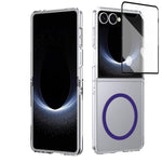 Custodia per telefono cellulare trasparente per PC con MagSafe integrato della serie pieghevole lce, For Galaxy Z Fold8 5G, For Galaxy Z Fold8 Ultra 5G, For Galaxy Z Flip8 5G, For Samsung Galaxy Z Fold7 5G