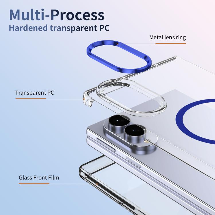 Custodia per telefono cellulare trasparente per PC con MagSafe integrato della serie pieghevole lce, For Galaxy Z Fold8 5G, For Galaxy Z Fold8 Ultra 5G, For Galaxy Z Flip8 5G, For Samsung Galaxy Z Fold7 5G