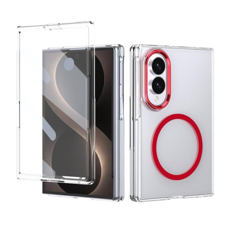 Custodia per telefono cellulare trasparente per PC con MagSafe integrato della serie pieghevole lce, For Galaxy Z Fold8 5G, For Galaxy Z Fold8 Ultra 5G, For Galaxy Z Flip8 5G, For Samsung Galaxy Z Fold7 5G