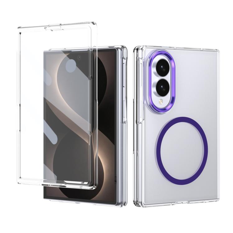 Custodia per telefono cellulare trasparente per PC con MagSafe integrato della serie pieghevole lce, For Galaxy Z Fold8 5G, For Galaxy Z Fold8 Ultra 5G, For Galaxy Z Flip8 5G, For Samsung Galaxy Z Fold7 5G