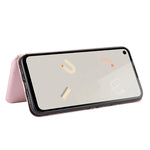 Struttura in fibra di carbonio Flip orizzontale magnetico Custodia in pelle TPU + PC + PU con slot per schede, For Google Pixel 4a, For Google Pixel 3 XL, For Google Pixel 3a XL, For Google Pixel 3a