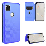 Struttura in fibra di carbonio Flip orizzontale magnetico Custodia in pelle TPU + PC + PU con slot per schede, For Google Pixel 4a, For Google Pixel 3 XL, For Google Pixel 3a XL, For Google Pixel 3a