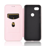 Struttura in fibra di carbonio Flip orizzontale magnetico Custodia in pelle TPU + PC + PU con slot per schede, For Google Pixel 3, For Google Pixel 4 XL, For Google Pixel 4