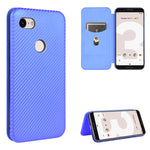 Struttura in fibra di carbonio Flip orizzontale magnetico Custodia in pelle TPU + PC + PU con slot per schede, For Google Pixel 3, For Google Pixel 4 XL, For Google Pixel 4