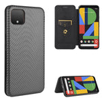 Struttura in fibra di carbonio Flip orizzontale magnetico Custodia in pelle TPU + PC + PU con slot per schede, For Google Pixel 3, For Google Pixel 4 XL, For Google Pixel 4