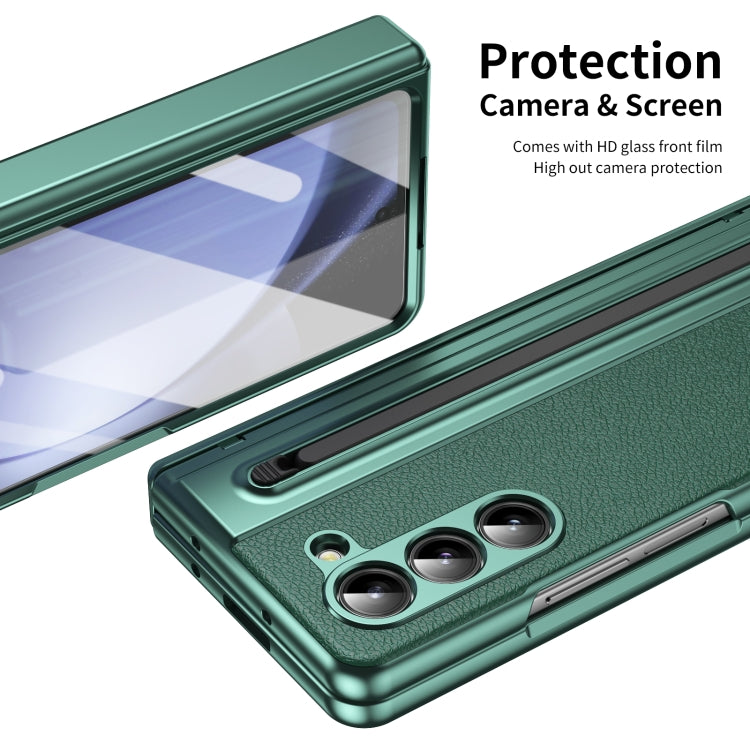 Custodia per telefono integrata in PC + PU con penna / scatola per penna, For Samsung Galaxy Z Fold5, For Samsung Galaxy Z Fold4, For Samsung Galaxy Z Fold3 5G