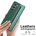 Custodia per telefono integrata in PC + PU con penna / scatola per penna, For Samsung Galaxy Z Fold5, For Samsung Galaxy Z Fold4, For Samsung Galaxy Z Fold3 5G