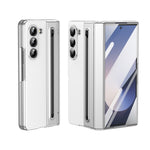 Custodia per telefono integrata in PC + PU con penna / scatola per penna, For Samsung Galaxy Z Fold5, For Samsung Galaxy Z Fold4, For Samsung Galaxy Z Fold3 5G