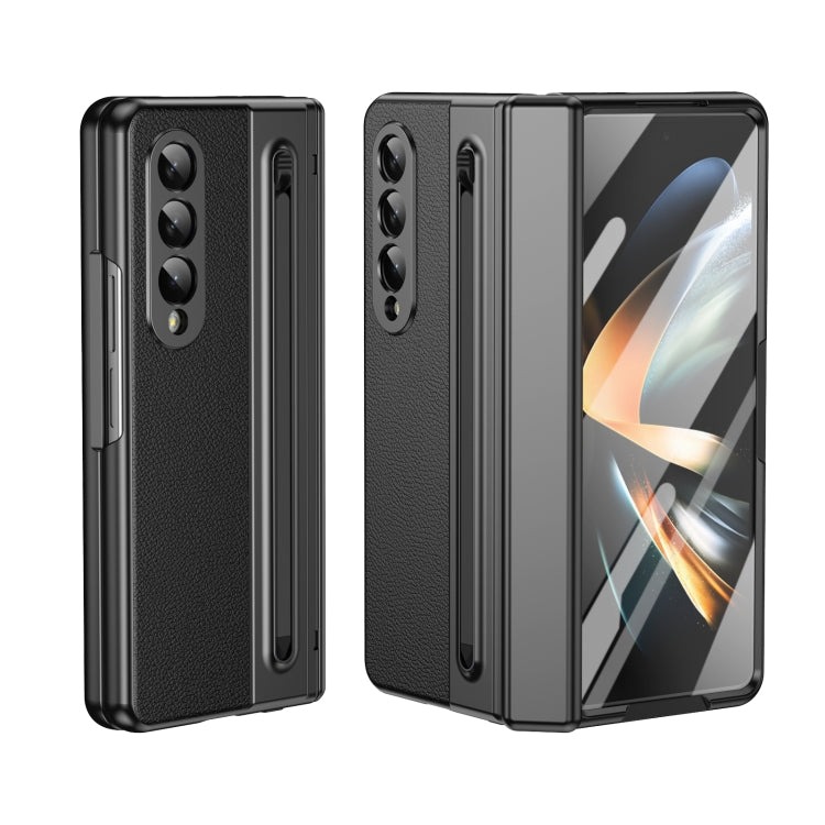 Custodia per telefono integrata in PC + PU con penna / scatola per penna, For Samsung Galaxy Z Fold5, For Samsung Galaxy Z Fold4, For Samsung Galaxy Z Fold3 5G