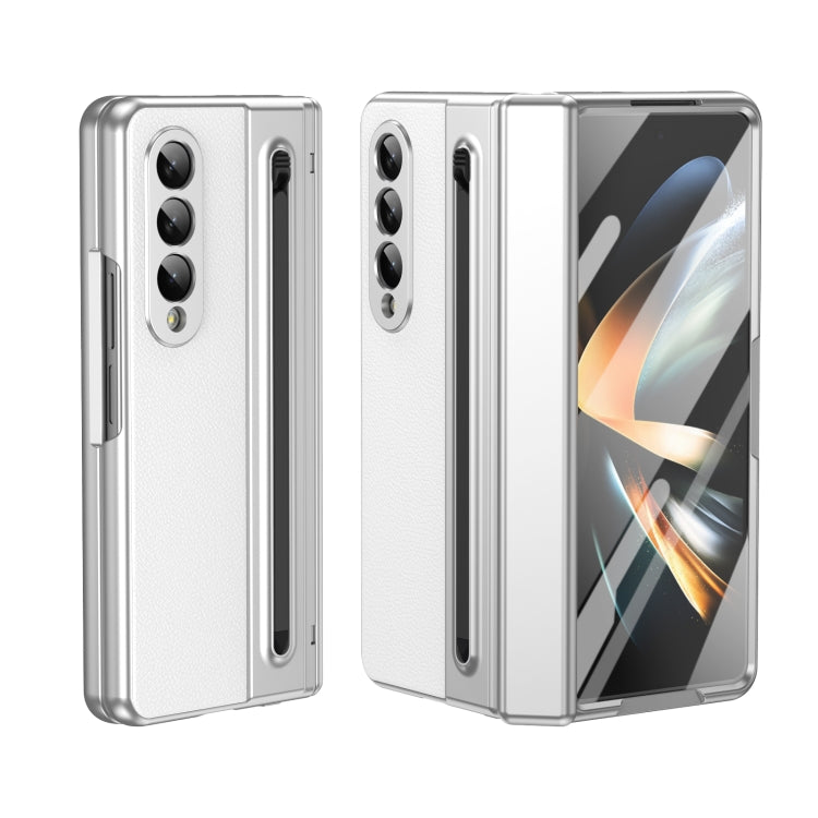 Custodia per telefono integrata in PC + PU con penna / scatola per penna, For Samsung Galaxy Z Fold5, For Samsung Galaxy Z Fold4, For Samsung Galaxy Z Fold3 5G
