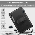 Custodia tablet TPU con rotazione 360° per Galaxy Tab S8 S7