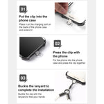 DUX DUICS Stoyobe PL-II Universal Silicone Phone Strap Anti-smarrimento Lanyard, PL-II