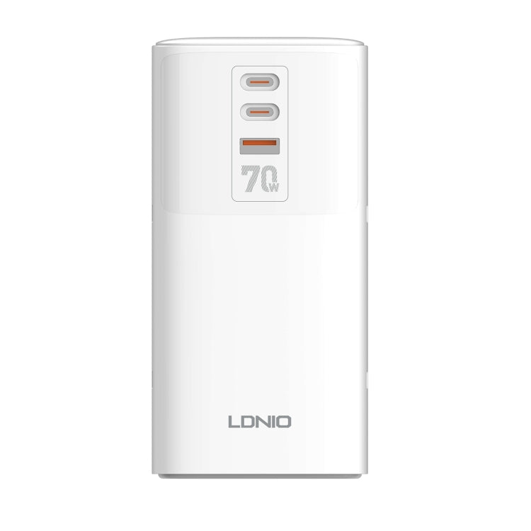 LDNIO SC4396 Caricabatterie da tavolo multifunzione GaN da 70 W 2AC, 1U, 2C con 1 presa, SC4396 (UK Plug)