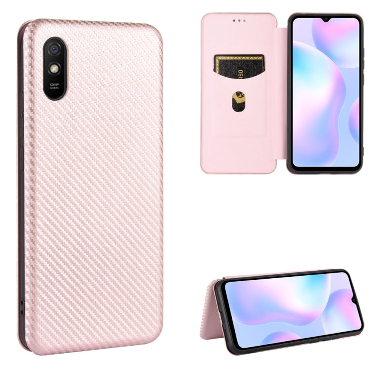 Struttura in fibra di carbonio Flip orizzontale magnetico Custodia in pelle TPU + PC + PU con slot per schede, For Xiaomi Redmi 9A, For Xiaomi Redmi 10X 5G, For Xiaomi Redmi K30 Pro, For Xiaomi Redmi K30