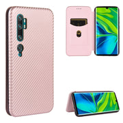 Struttura in fibra di carbonio Flip orizzontale magnetico Custodia in pelle TPU + PC + PU con slot per schede, For Xiaomi Mi CC9 Pro, For Xiaomi Mi Note 10 Lite, For Xiaomi Black Shark 3, For Xiaomi Mi 10 Pro 5G