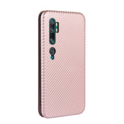 Struttura in fibra di carbonio Flip orizzontale magnetico Custodia in pelle TPU + PC + PU con slot per schede, For Xiaomi Mi CC9 Pro, For Xiaomi Mi Note 10 Lite, For Xiaomi Black Shark 3, For Xiaomi Mi 10 Pro 5G
