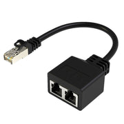 Adattatore di estensione di rete 2 in 1 splitter per cavo Ethernet CAT6 / CAT5 a 8 pin RJ45, 1pc