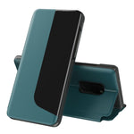 Display laterale Custodia in pelle a ribalta orizzontale antiurto con supporto e funzione di risposta alle chiamate e sospensione / risveglio, For Huawei Mate 20, For Huawei Mate 20 Pro, For Huawei P20, For Huawei P30, For Huawei P40 Lite / Nova 6 SE