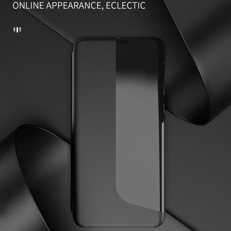 Display laterale Custodia in pelle a ribalta orizzontale antiurto con supporto e funzione di risposta alle chiamate e sospensione / risveglio, For Huawei Mate 20, For Huawei Mate 20 Pro, For Huawei P20, For Huawei P30, For Huawei P40 Lite / Nova 6 SE