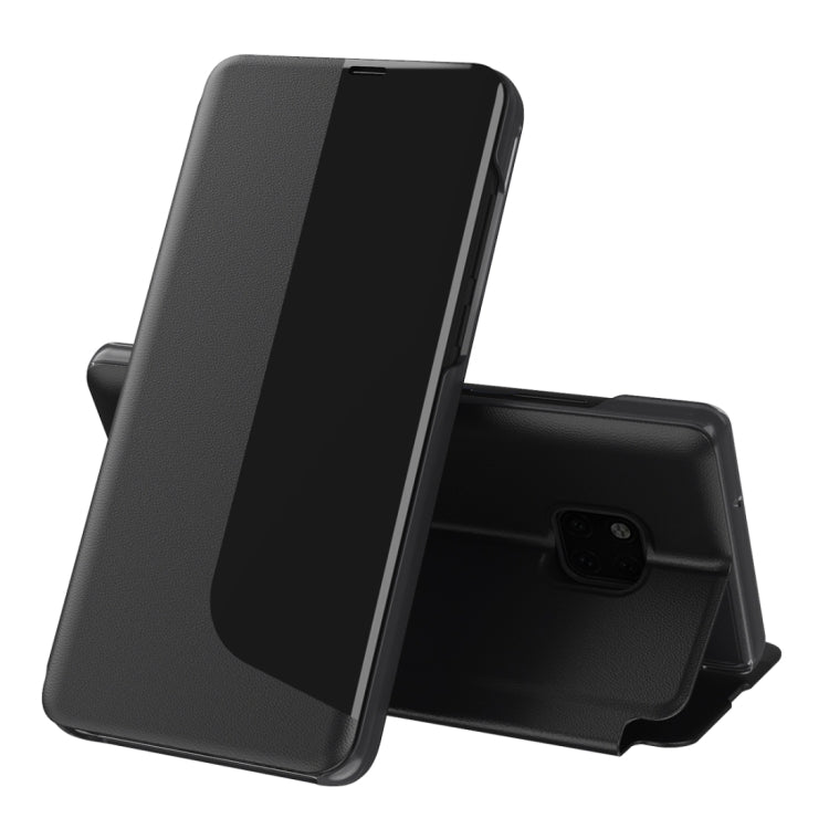 Display laterale Custodia in pelle a ribalta orizzontale antiurto con supporto e funzione di risposta alle chiamate e sospensione / risveglio, For Huawei Mate 20, For Huawei Mate 20 Pro, For Huawei P20, For Huawei P30, For Huawei P40 Lite / Nova 6 SE