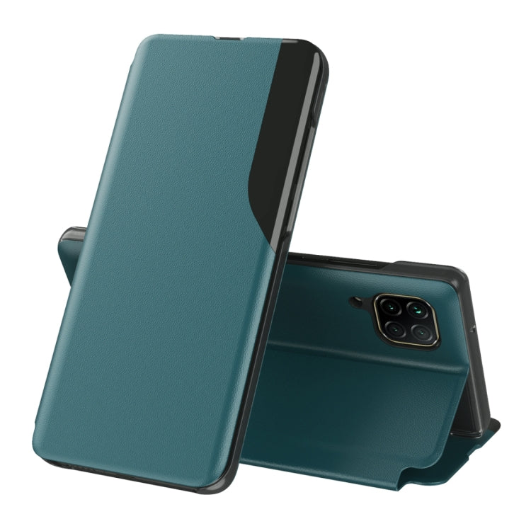 Display laterale Custodia in pelle a ribalta orizzontale antiurto con supporto e funzione di risposta alle chiamate e sospensione / risveglio, For Huawei Mate 20, For Huawei Mate 20 Pro, For Huawei P20, For Huawei P30, For Huawei P40 Lite / Nova 6 SE