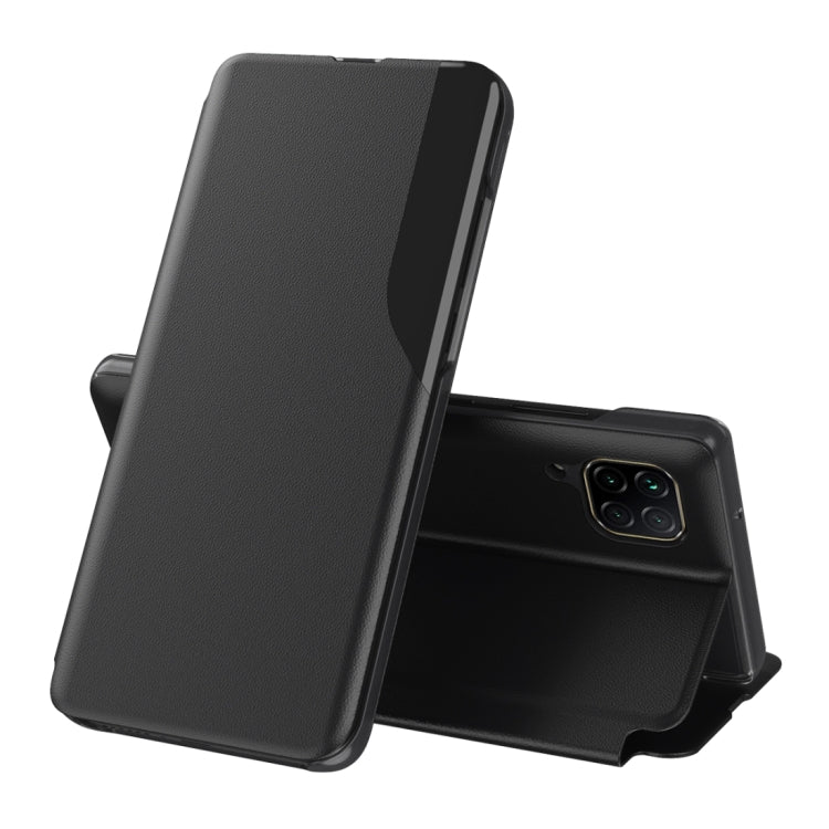 Display laterale Custodia in pelle a ribalta orizzontale antiurto con supporto e funzione di risposta alle chiamate e sospensione / risveglio, For Huawei Mate 20, For Huawei Mate 20 Pro, For Huawei P20, For Huawei P30, For Huawei P40 Lite / Nova 6 SE