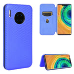 Struttura in fibra di carbonio Flip orizzontale magnetico Custodia in pelle TPU + PC + PU con slot per schede, For Huawei Mate 30 Pro, For Huawei Mate 30, For Huawei nova 6 SE / nova 7i, For Huawei P30