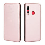 Struttura in fibra di carbonio Flip orizzontale magnetico Custodia in pelle TPU + PC + PU con slot per schede, For Huawei Honor 10i / 20i, For Huawei Honor 20 / nova 5T, For Huawei nova 7 SE / P40 Lite 5G, For Huawei nova 6 4G