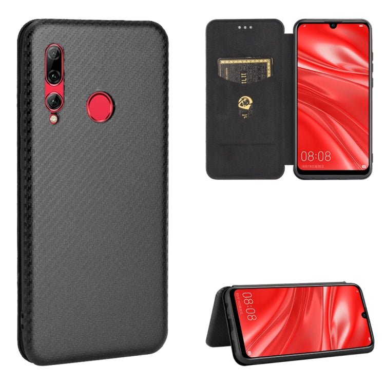 Struttura in fibra di carbonio Flip orizzontale magnetico Custodia in pelle TPU + PC + PU con slot per schede, For Huawei Honor 10i / 20i, For Huawei Honor 20 / nova 5T, For Huawei nova 7 SE / P40 Lite 5G, For Huawei nova 6 4G