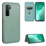 Struttura in fibra di carbonio Flip orizzontale magnetico Custodia in pelle TPU + PC + PU con slot per schede, For Huawei Honor 10i / 20i, For Huawei Honor 20 / nova 5T, For Huawei nova 7 SE / P40 Lite 5G, For Huawei nova 6 4G