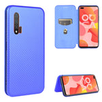 Struttura in fibra di carbonio Flip orizzontale magnetico Custodia in pelle TPU + PC + PU con slot per schede, For Huawei Honor 10i / 20i, For Huawei Honor 20 / nova 5T, For Huawei nova 7 SE / P40 Lite 5G, For Huawei nova 6 4G