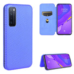Struttura in fibra di carbonio Flip orizzontale magnetico Custodia in pelle TPU + PC + PU con slot per schede, For Huawei nova 6 5G, For Huawei nova 7 Pro 5G, For Huawei nova 7 5G, For Huawei P Smart Z / Y9 Prime (2019)