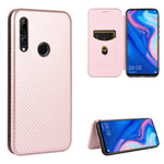 Struttura in fibra di carbonio Flip orizzontale magnetico Custodia in pelle TPU + PC + PU con slot per schede, For Huawei nova 6 5G, For Huawei nova 7 Pro 5G, For Huawei nova 7 5G, For Huawei P Smart Z / Y9 Prime (2019)