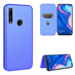 Struttura in fibra di carbonio Flip orizzontale magnetico Custodia in pelle TPU + PC + PU con slot per schede, For Huawei nova 6 5G, For Huawei nova 7 Pro 5G, For Huawei nova 7 5G, For Huawei P Smart Z / Y9 Prime (2019)