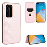 Struttura in fibra di carbonio Flip orizzontale magnetico Custodia in pelle TPU + PC + PU con slot per schede, For Huawei P40, For Huawei Y6p, For Huawei Y8p / Enjoy 10S, For Huawei Honor 9X Lite