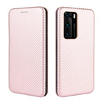 Struttura in fibra di carbonio Flip orizzontale magnetico Custodia in pelle TPU + PC + PU con slot per schede, For Huawei P40, For Huawei Y6p, For Huawei Y8p / Enjoy 10S, For Huawei Honor 9X Lite