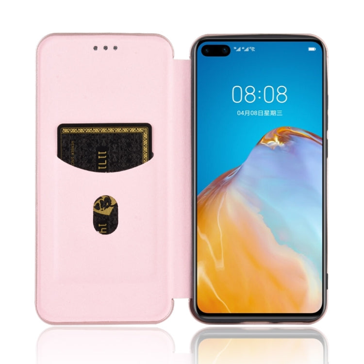 Struttura in fibra di carbonio Flip orizzontale magnetico Custodia in pelle TPU + PC + PU con slot per schede, For Huawei P40, For Huawei Y6p, For Huawei Y8p / Enjoy 10S, For Huawei Honor 9X Lite