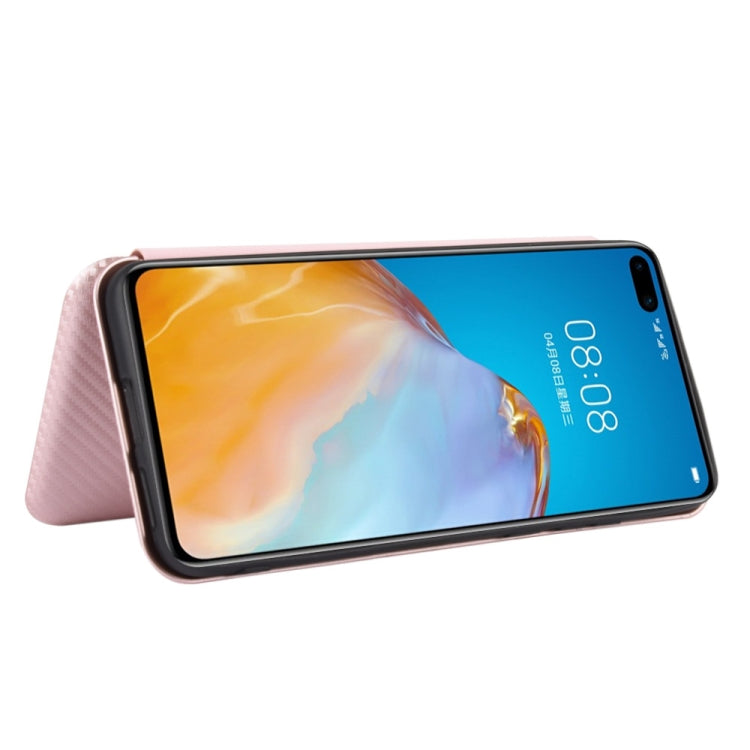Struttura in fibra di carbonio Flip orizzontale magnetico Custodia in pelle TPU + PC + PU con slot per schede, For Huawei P40, For Huawei Y6p, For Huawei Y8p / Enjoy 10S, For Huawei Honor 9X Lite
