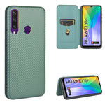 Struttura in fibra di carbonio Flip orizzontale magnetico Custodia in pelle TPU + PC + PU con slot per schede, For Huawei P40, For Huawei Y6p, For Huawei Y8p / Enjoy 10S, For Huawei Honor 9X Lite