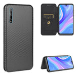 Struttura in fibra di carbonio Flip orizzontale magnetico Custodia in pelle TPU + PC + PU con slot per schede, For Huawei P40, For Huawei Y6p, For Huawei Y8p / Enjoy 10S, For Huawei Honor 9X Lite