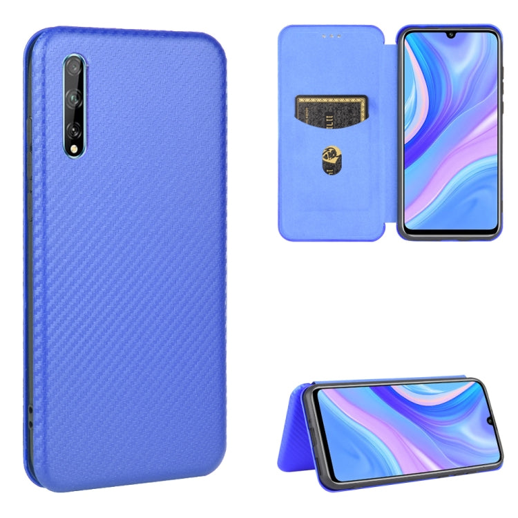 Struttura in fibra di carbonio Flip orizzontale magnetico Custodia in pelle TPU + PC + PU con slot per schede, For Huawei P40, For Huawei Y6p, For Huawei Y8p / Enjoy 10S, For Huawei Honor 9X Lite